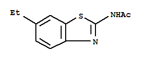 Acetamide, n-(6-ethyl-2-benzothiazolyl)-(9ci)Structure,731821-08-2Structure Acetamide, n-(6-ethyl-2-benzothiazolyl)-(9ci) Structure,731821-08-2Structure