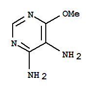 (9ci)-6-甲氧基-4,5-嘧啶二胺結(jié)構(gòu)式_73318-76-0結(jié)構(gòu)式