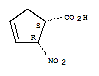 3-Cyclopentene-1-carboxylicacid,2-nitro-,(1s,2r)-(9ci)Structure,733748-93-1Structure 3-Cyclopentene-1-carboxylicacid,2-nitro-,(1s,2r)-(9ci) Structure,733748-93-1Structure