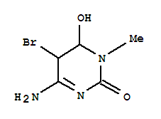 2(1H)-pyrimidinone,4-amino-5-bromo-5,6-dihydro-6-hydroxy-1-methyl-,trans-(9ci)Structure,734489-50-0Structure 2(1H)-pyrimidinone,4-amino-5-bromo-5,6-dihydro-6-hydroxy-1-methyl-,trans-(9ci) Structure,734489-50-0Structure