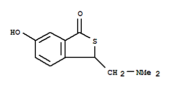 Benzo[c]thiophen-1(3h)-one, 3-[(dimethylamino)methyl]-6-hydroxy-(9ci) Structure,735226-35-4Structure