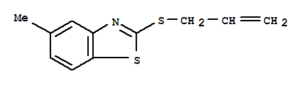 Benzothiazole, 5-methyl-2-(2-propenylthio)-(9ci)Structure,73603-62-0Structure Benzothiazole, 5-methyl-2-(2-propenylthio)-(9ci) Structure,73603-62-0Structure