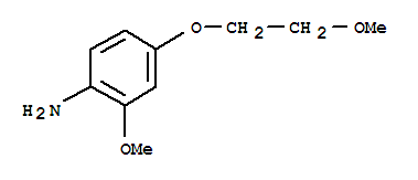 Benzenamine, 2-methoxy-4-(2-methoxyethoxy)-(9ci)Structure,736133-48-5Structure Benzenamine, 2-methoxy-4-(2-methoxyethoxy)-(9ci) Structure,736133-48-5Structure