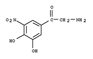 Ethanone, 2-amino-1-(3,4-dihydroxy-5-nitrophenyl)-(9ci)Structure,736900-62-2Structure Ethanone, 2-amino-1-(3,4-dihydroxy-5-nitrophenyl)-(9ci) Structure,736900-62-2Structure