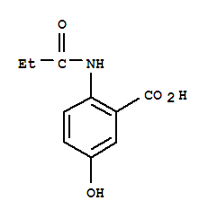 Benzoic acid, 5-hydroxy-2-[(1-oxopropyl)amino]-(9ci) Structure,736939-77-8Structure