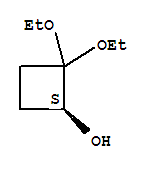 Cyclobutanol, 2,2-diethoxy-, (1s)-(9ci) Structure,737758-83-7Structure