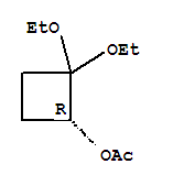 Cyclobutanol, 2,2-diethoxy-, acetate, (1r)-(9ci) Structure,737758-85-9Structure