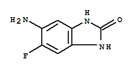 (9ci)-5-氨基-6-氟-1,3-二氫-2H-苯并咪唑-2-酮結構式_73778-91-3結構式