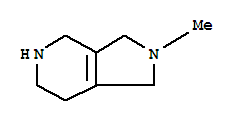 (9ci)-2,3,4,5,6,7-六氫-2-甲基-1H-吡咯并[3,4-c]吡啶結(jié)構(gòu)式_738553-39-4結(jié)構(gòu)式