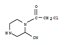 2-Piperazinecarbonitrile, 1-(chloroacetyl)-(9ci) Structure,739364-92-2Structure