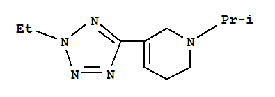 Pyridine, 3-(2-ethyl-2h-tetrazol-5-yl)-1,2,5,6-tetrahydro-1-(1-methylethyl)-(9ci)Structure,740061-95-4Structure Pyridine, 3-(2-ethyl-2h-tetrazol-5-yl)-1,2,5,6-tetrahydro-1-(1-methylethyl)-(9ci) Structure,740061-95-4Structure