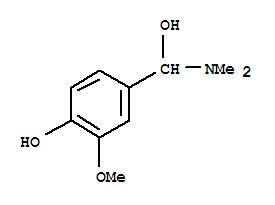 Benzenemethanol, alpha-(dimethylamino)-4-hydroxy-3-methoxy-(9ci)Structure,740733-93-1Structure Benzenemethanol, alpha-(dimethylamino)-4-hydroxy-3-methoxy-(9ci) Structure,740733-93-1Structure
