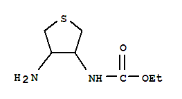 Carbamic acid, (4-aminotetrahydro-3-thienyl)-, ethyl ester (9ci) Structure,740738-23-2Structure