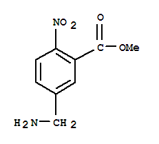 Benzoic acid, 5-(aminomethyl)-2-nitro-, methyl ester (9ci) Structure,741228-89-7Structure