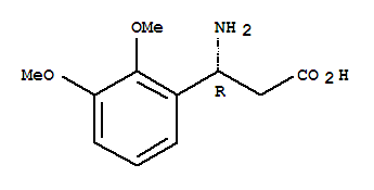 (R)-3-氨基-3-(2,3-二甲氧基苯基)-丙酸結(jié)構(gòu)式_742691-70-9結(jié)構(gòu)式