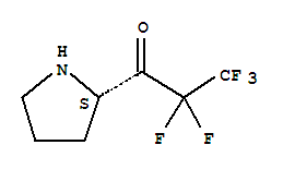 1-Propanone, 2,2,3,3,3-pentafluoro-1-(2-pyrrolidinyl)-, (s)-(9ci)Structure,743394-86-7Structure 1-Propanone, 2,2,3,3,3-pentafluoro-1-(2-pyrrolidinyl)-, (s)-(9ci) Structure,743394-86-7Structure