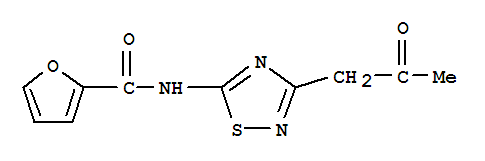 (9ci)-n-[3-(2-氧代丙基)-1,2,4-噻二唑-5-基]-2-呋喃羧酰胺結構式_743472-93-7結構式