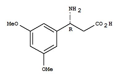 (R)-3-氨基-3-(3,5-二甲氧基苯基)-丙酸結(jié)構(gòu)式_744193-65-5結(jié)構(gòu)式