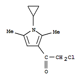 Ethanone, 2-chloro-1-(1-cyclopropyl-2,5-dimethyl-1h-pyrrol-3-yl)-(9ci)Structure,744227-04-1Structure Ethanone, 2-chloro-1-(1-cyclopropyl-2,5-dimethyl-1h-pyrrol-3-yl)-(9ci) Structure,744227-04-1Structure