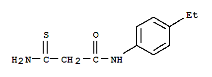 Propanamide, 3-amino-n-(4-ethylphenyl)-3-thioxo-(9ci)Structure,744227-10-9Structure Propanamide, 3-amino-n-(4-ethylphenyl)-3-thioxo-(9ci) Structure,744227-10-9Structure