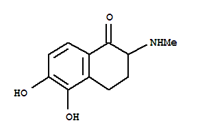 (9ci)-3,4-二氫-5,6-二羥基-2-(甲基氨基)-1(2H)-萘酮結(jié)構(gòu)式_745725-10-4結(jié)構(gòu)式