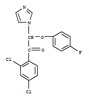 Ethanone, 1-(2,4-dichlorophenyl)-2-(4-fluorophenoxy)-2-(1h-imidazol-1-yl)-Structure,745733-29-3Structure Ethanone, 1-(2,4-dichlorophenyl)-2-(4-fluorophenoxy)-2-(1h-imidazol-1-yl)- Structure,745733-29-3Structure