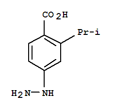 Benzoic acid, 4-hydrazino-2-(1-methylethyl)-(9ci)Structure,746585-04-6Structure Benzoic acid, 4-hydrazino-2-(1-methylethyl)-(9ci) Structure,746585-04-6Structure