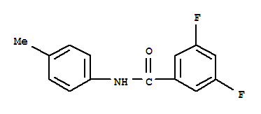 Benzamide, 3,5-difluoro-n-(4-methylphenyl)-(9ci)Structure,746609-38-1Structure Benzamide, 3,5-difluoro-n-(4-methylphenyl)-(9ci) Structure,746609-38-1Structure