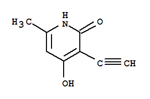 2(1H)-pyridinone, 3-ethynyl-4-hydroxy-6-methyl-(9ci)Structure,74697-15-7Structure 2(1H)-pyridinone, 3-ethynyl-4-hydroxy-6-methyl-(9ci) Structure,74697-15-7Structure