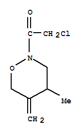 (9ci)-2-(氯乙?；?四氫-4-甲基-5-亞甲基-2H-1,2-噁嗪結構式_74776-49-1結構式