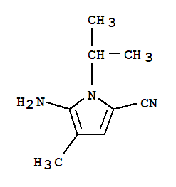 1H-pyrrole-2-carbonitrile,5-amino-4-methyl-1-(1-methylethyl)-(9ci) Structure,74802-98-5Structure