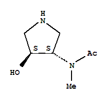 rel-(9ci)-n-[(3r,4r)-4-羥基-3-吡咯烷]-n-甲基-乙酰胺結(jié)構(gòu)式_748183-26-8結(jié)構(gòu)式