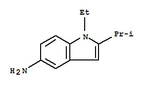 (9ci)-1-乙基-2-(1-甲基乙基)-1H-吲哚-5-胺結(jié)構(gòu)式_748747-29-7結(jié)構(gòu)式
