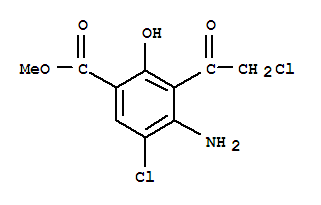 Benzoic acid, 4-amino-5-chloro-3-(chloroacetyl)-2-hydroxy-, methyl ester (9ci)Structure,748788-36-5Structure Benzoic acid, 4-amino-5-chloro-3-(chloroacetyl)-2-hydroxy-, methyl ester (9ci) Structure,748788-36-5Structure