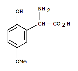 Benzeneacetic acid, alpha-amino-2-hydroxy-5-methoxy-(9ci)Structure,749188-07-6Structure Benzeneacetic acid, alpha-amino-2-hydroxy-5-methoxy-(9ci) Structure,749188-07-6Structure