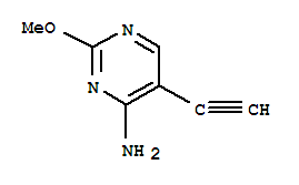 (9ci)-5-乙炔-2-甲氧基-4-嘧啶胺結(jié)構(gòu)式_74954-62-4結(jié)構(gòu)式