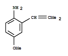 Benzenamine, 4-methoxy-2-(2-methyl-1-propenyl)-(9ci)Structure,750597-51-4Structure Benzenamine, 4-methoxy-2-(2-methyl-1-propenyl)-(9ci) Structure,750597-51-4Structure