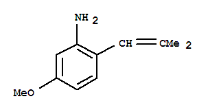 Benzenamine, 5-methoxy-2-(2-methyl-1-propenyl)-(9ci)Structure,750597-53-6Structure Benzenamine, 5-methoxy-2-(2-methyl-1-propenyl)-(9ci) Structure,750597-53-6Structure