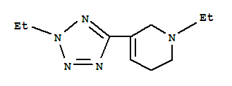 Pyridine, 1-ethyl-3-(2-ethyl-2h-tetrazol-5-yl)-1,2,5,6-tetrahydro-(9ci)Structure,752958-57-9Structure Pyridine, 1-ethyl-3-(2-ethyl-2h-tetrazol-5-yl)-1,2,5,6-tetrahydro-(9ci) Structure,752958-57-9Structure