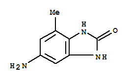 (9ci)-6-氨基-1,3-二氫-4-甲基-2H-苯并咪唑-2-酮結(jié)構(gòu)式_75370-60-4結(jié)構(gòu)式