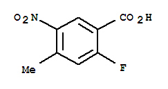 Benzoic acid, 2-fluoro-4-methyl-5-nitro-(9ci)Structure,753924-40-2Structure Benzoic acid, 2-fluoro-4-methyl-5-nitro-(9ci) Structure,753924-40-2Structure