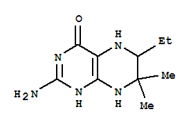 4(1H)-pteridinone,2-amino-6-ethyl-5,6,7,8-tetrahydro-7,7-dimethyl-(9ci)Structure,754142-86-4Structure 4(1H)-pteridinone,2-amino-6-ethyl-5,6,7,8-tetrahydro-7,7-dimethyl-(9ci) Structure,754142-86-4Structure