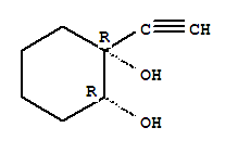 1,2-Cyclohexanediol, 1-ethynyl-, cis-(9ci)Structure,75476-42-5Structure 1,2-Cyclohexanediol, 1-ethynyl-, cis-(9ci) Structure,75476-42-5Structure