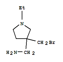 3-Pyrrolidinemethanamine,3-(bromomethyl)-1-ethyl-(9ci)Structure,754946-12-8Structure 3-Pyrrolidinemethanamine,3-(bromomethyl)-1-ethyl-(9ci) Structure,754946-12-8Structure
