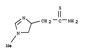 (9ci)-4,5-二氫-1-甲基-1H-咪唑-4-乙烷硫代酰胺結(jié)構(gòu)式_754955-22-1結(jié)構(gòu)式