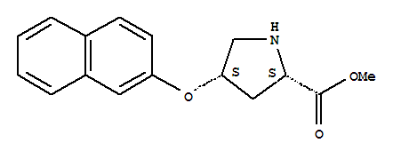 (4s)-4-(2-萘氧基)-L-脯氨酸甲酯結(jié)構(gòu)式_755707-37-0結(jié)構(gòu)式