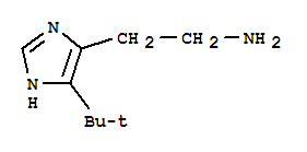 5-(1,1-二甲基乙基)-1H-咪唑-4-乙胺結(jié)構(gòu)式_756759-10-1結(jié)構(gòu)式