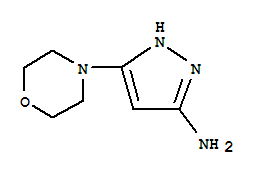 5-嗎啉-1H-吡唑-3-胺結構式_756814-98-9結構式