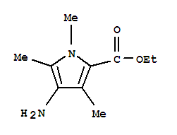 1H-pyrrole-2-carboxylicacid,4-amino-1,3,5-trimethyl-,ethylester(9ci) Structure,75792-43-7Structure