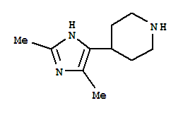 Piperidine, 4-(2,5-dimethyl-1h-imidazol-4-yl)-(9ci)Structure,758685-48-2Structure Piperidine, 4-(2,5-dimethyl-1h-imidazol-4-yl)-(9ci) Structure,758685-48-2Structure